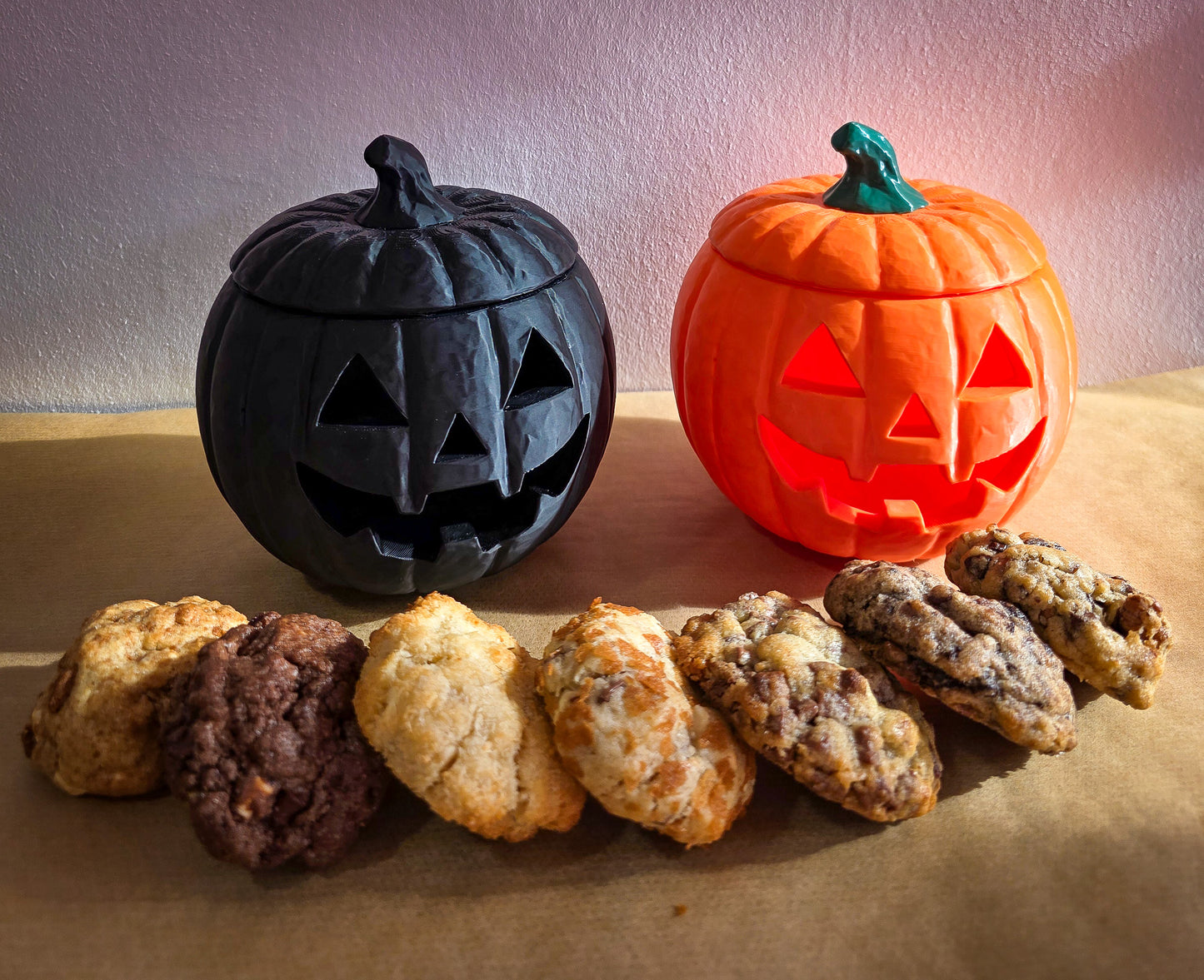 Halloween Kürbis Cookie Box - mit 7 Mini Cookies