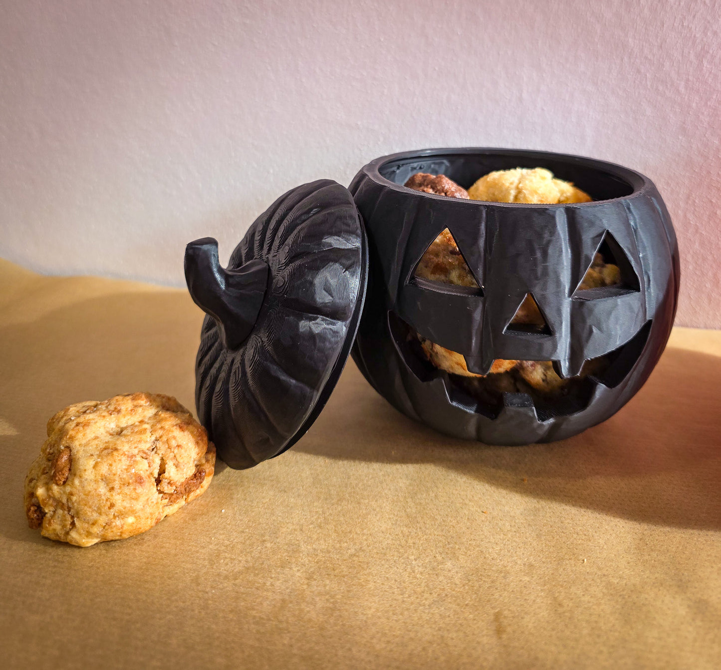 Halloween Kürbis Cookie Box - mit 7 Mini Cookies