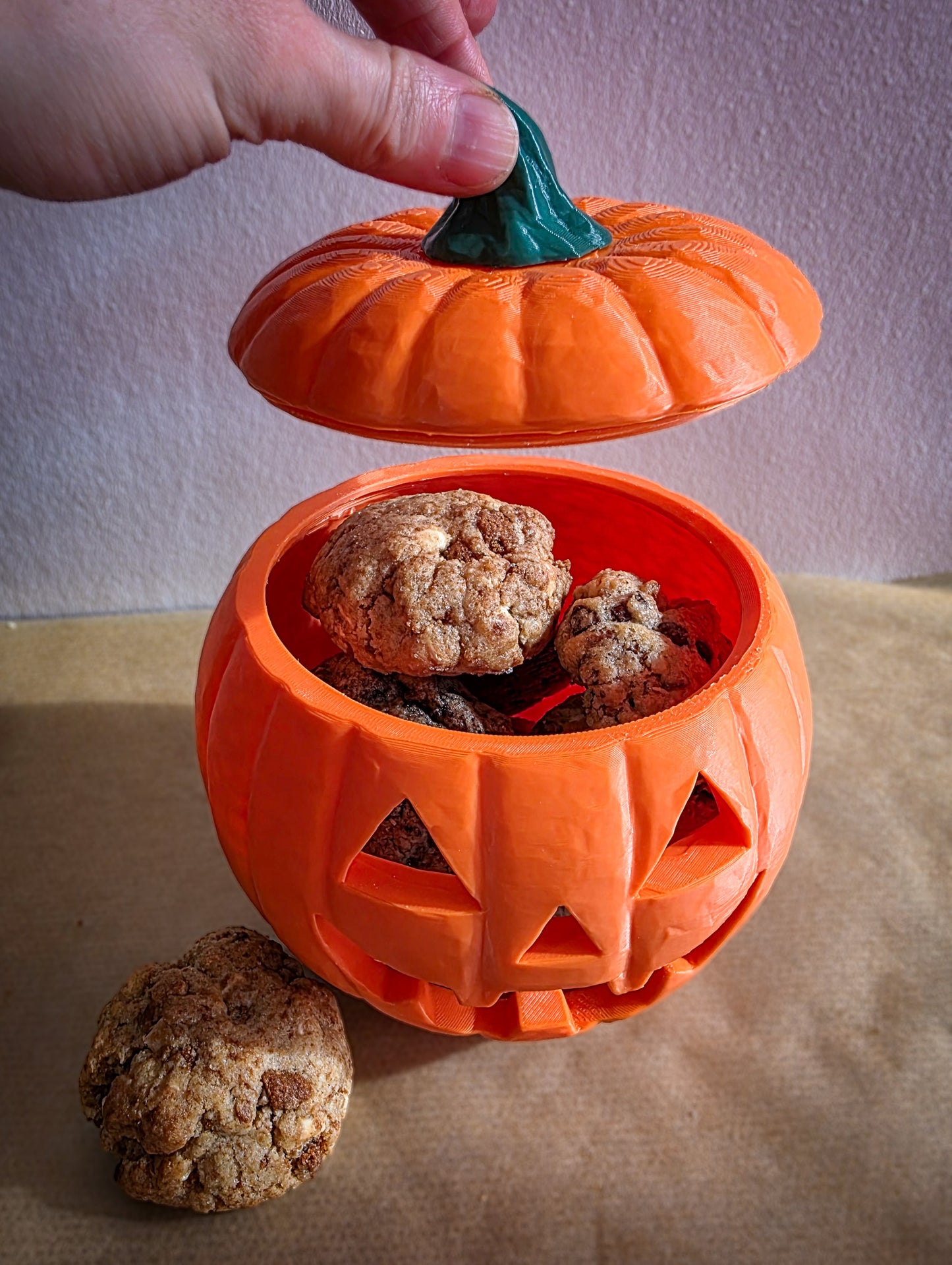 Halloween Kürbis Cookie Box - mit 7 Mini Cookies