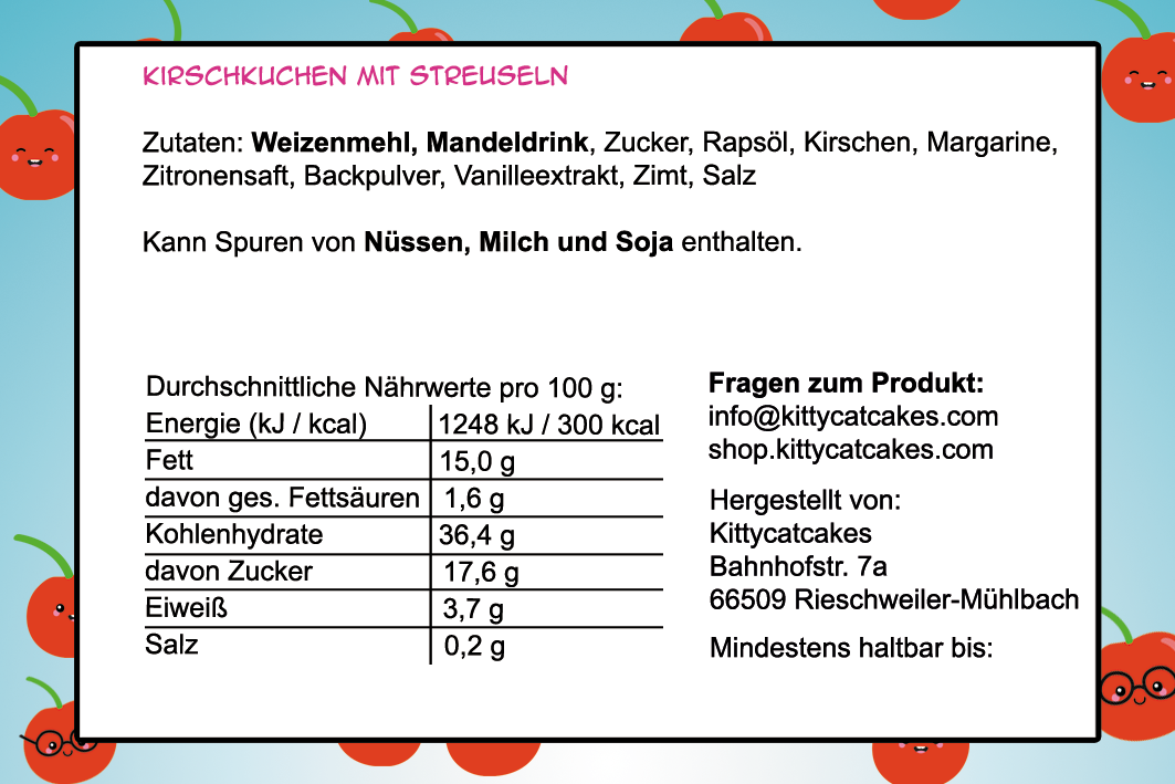 Have a Cherry nice Day (vegan) - nur für kurze Zeit