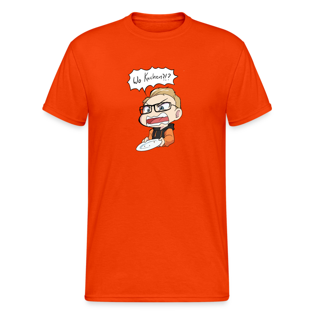 Wo Kuchen!? -T-Shirt - kräftig Orange