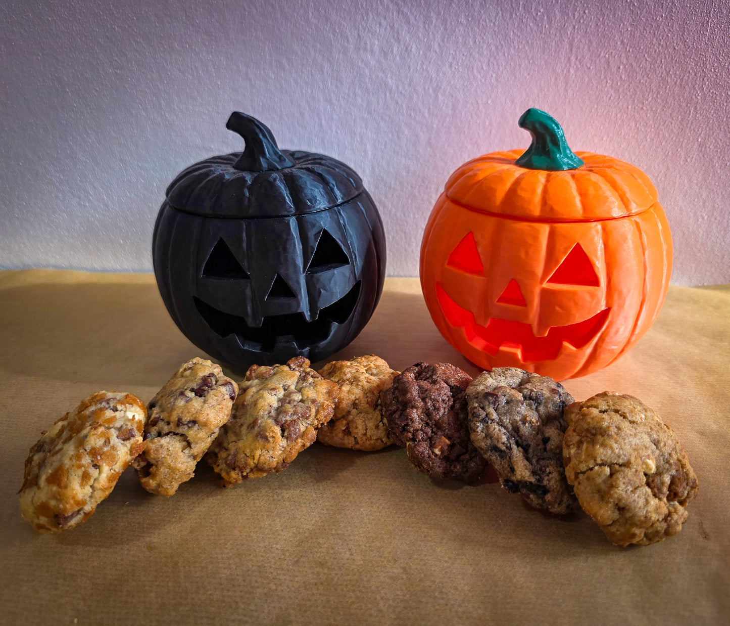 Halloween Kürbis Cookie Box - mit 7 Mini Cookies