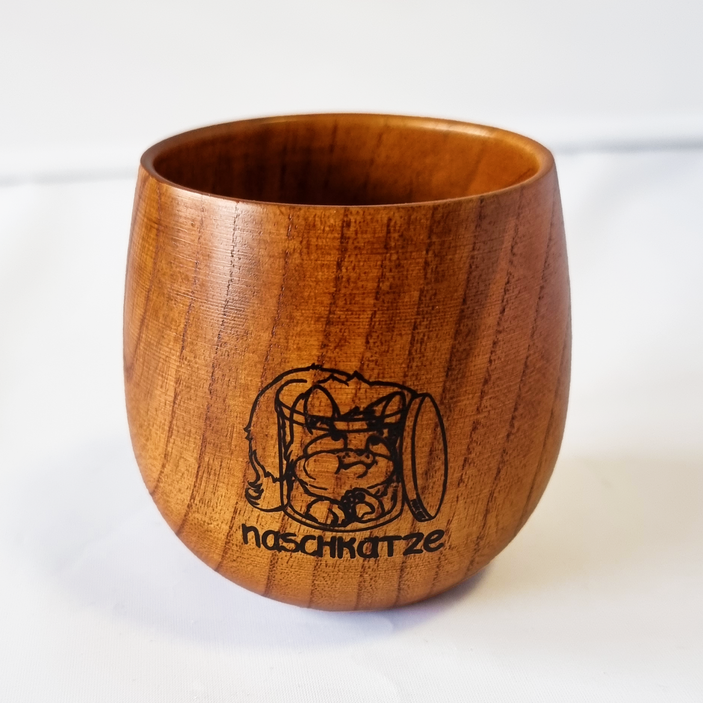 Naschkatze - Holz Becher 250 ml