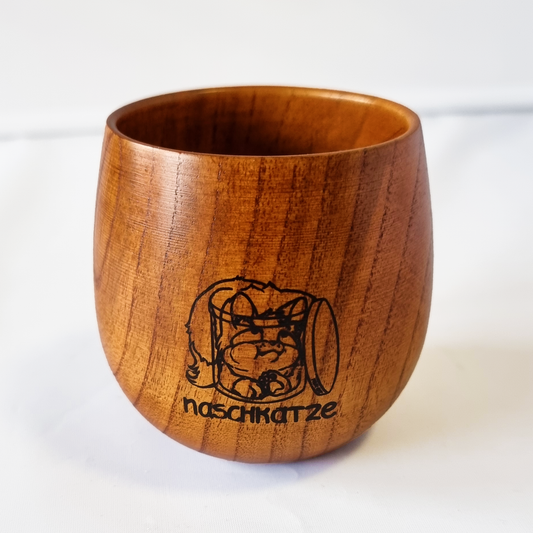 Naschkatze - Holz Becher 250 ml