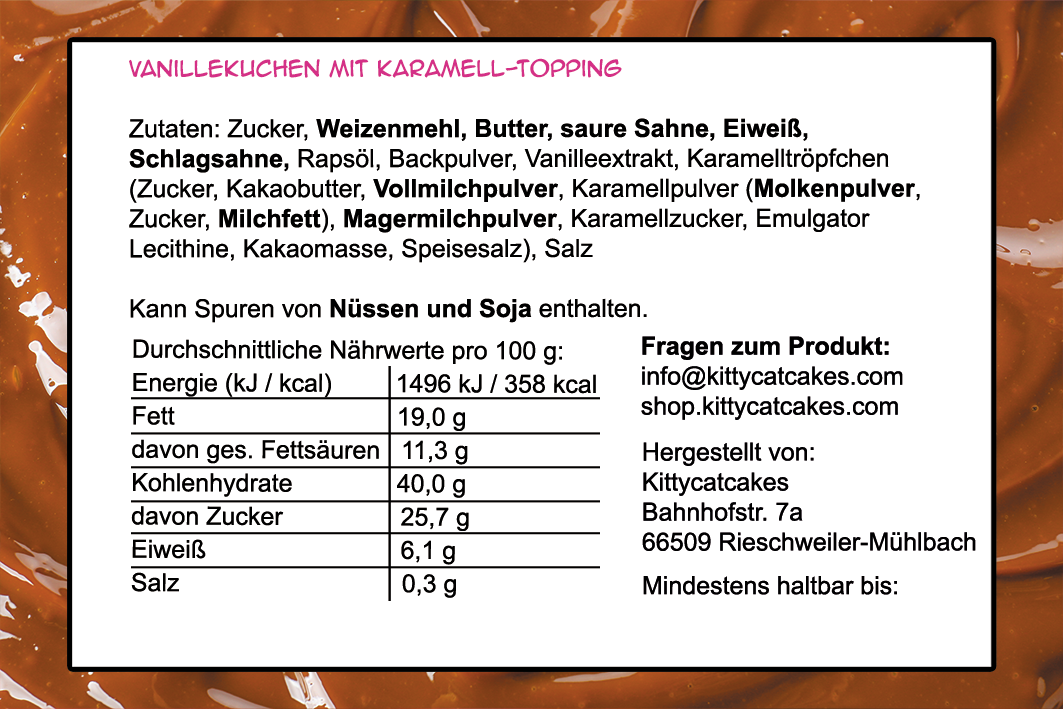 Karamellkuchen - nur für kurze Zeit