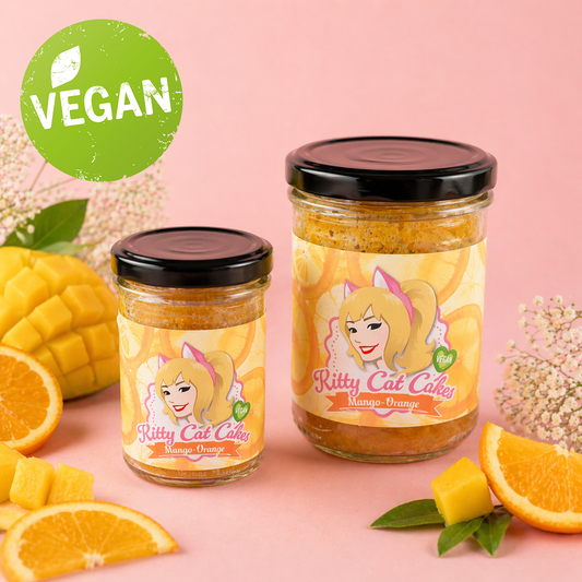 Frühlingsbote - Orange-Mango Kuchen (vegan)