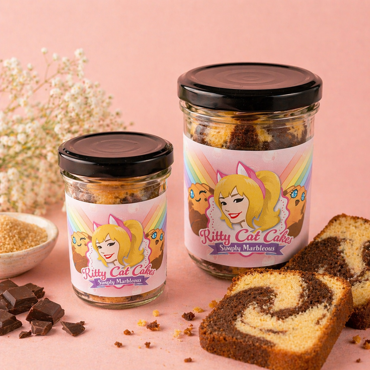 Simply Marbleous Marmorkuchen im Glas von KittyCatCakes