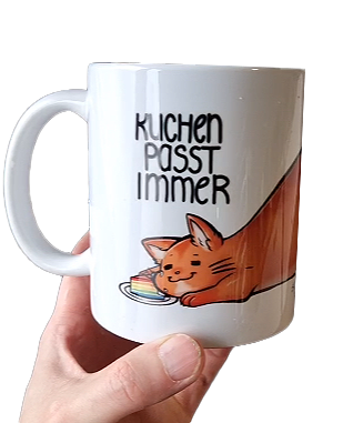 Kuchen passt immer - Tasse 300 ml