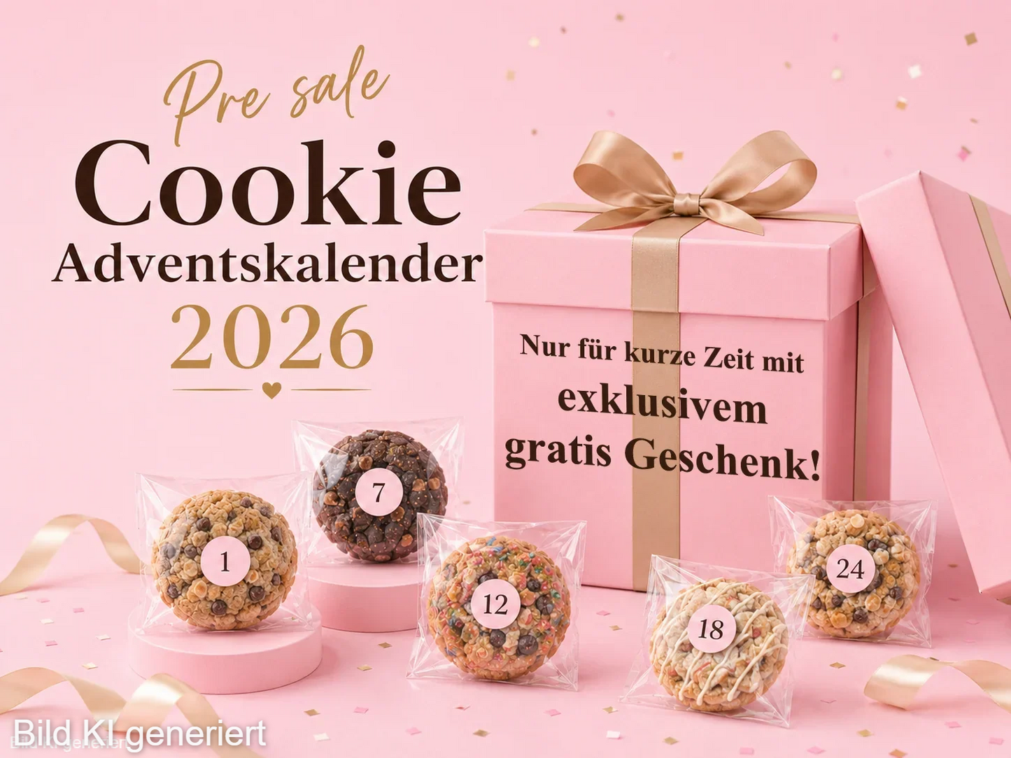 Pre-Sale: Cookie Adventskalender 2026 - 24 kleine Cookie-Überraschungen