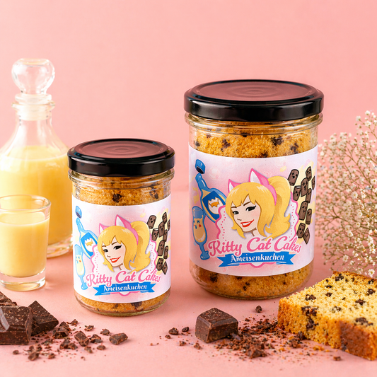 Ameisenkuchen mit Eierlikoer und Schokoladenstreuseln im Glas von KittyCatCakes