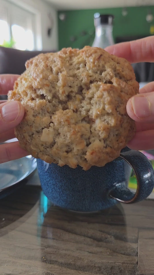 Carrot Cake Cookie mit weißer Schokolade