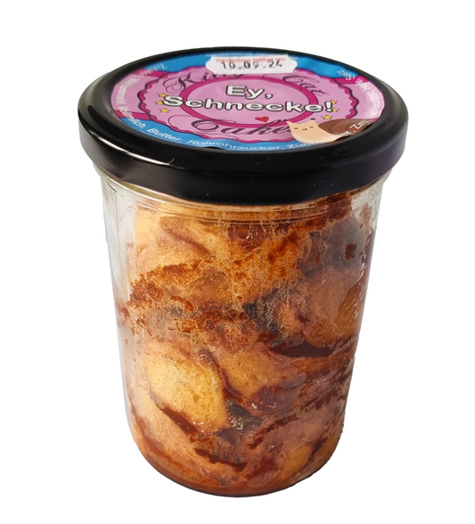 Schoko-Zimtschnecke im Glas