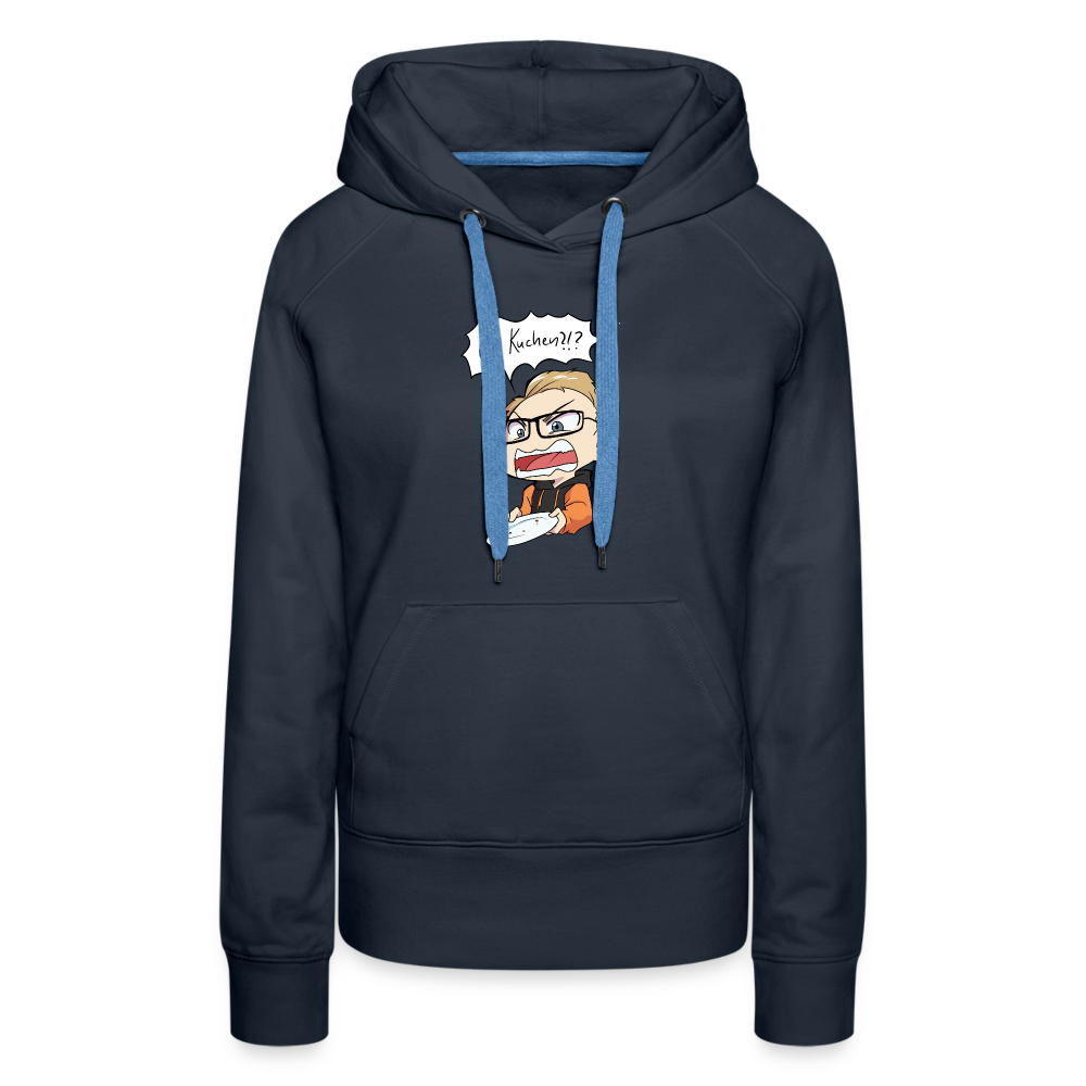 Wo Kuchen!? - Damen Hoodie - Navy