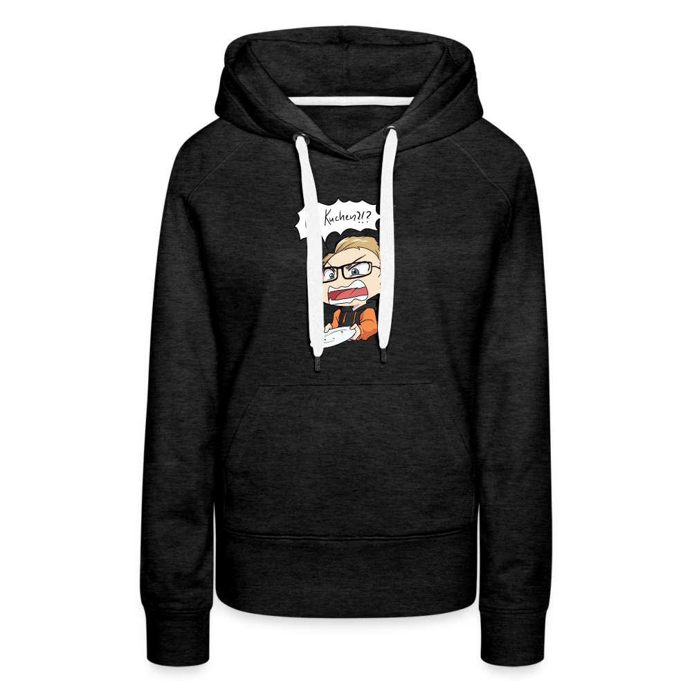 Wo Kuchen!? - Damen Hoodie - Anthrazit