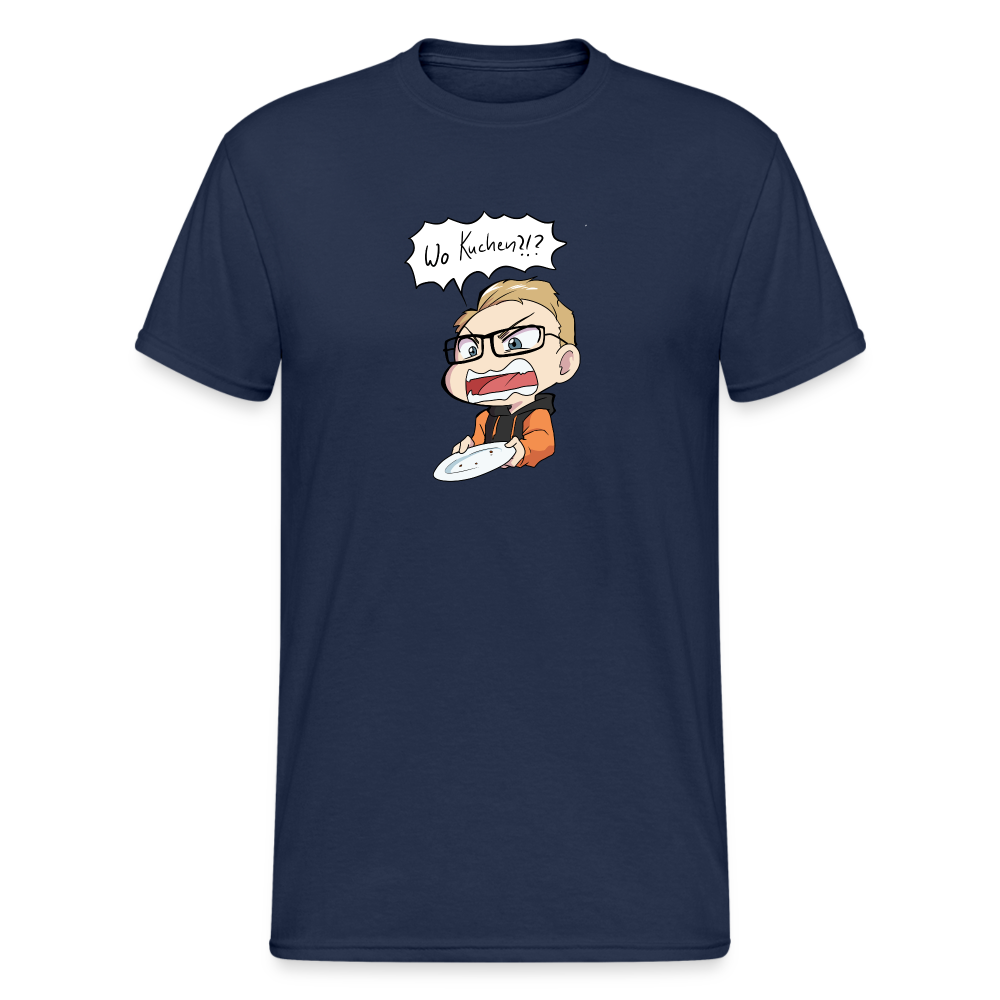 Wo Kuchen!? -T-Shirt - Navy