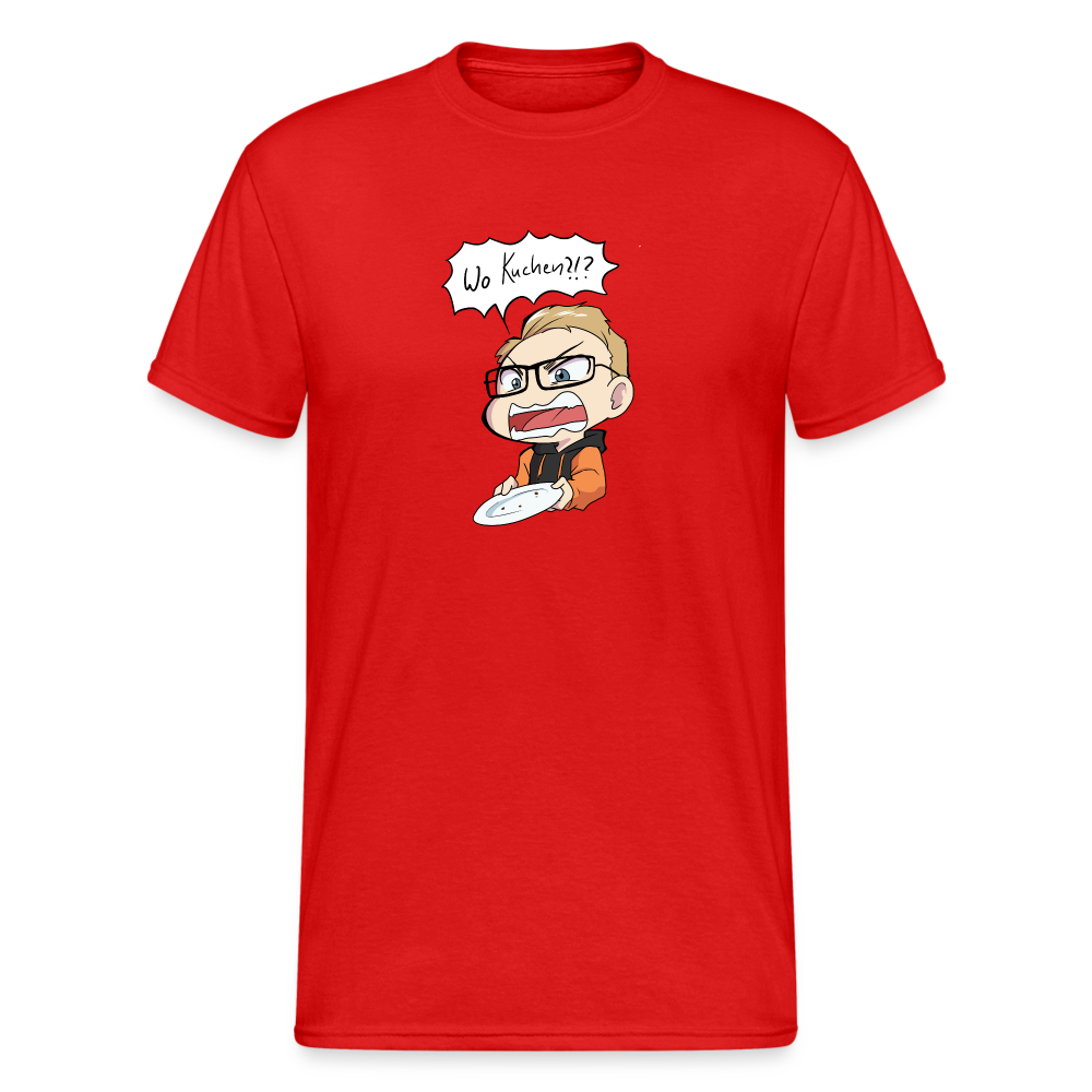 Wo Kuchen!? -T-Shirt - Rot