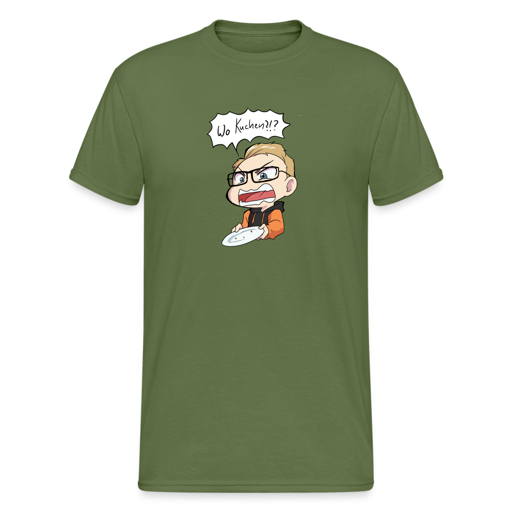 Wo Kuchen!? -T-Shirt - Militärgrün