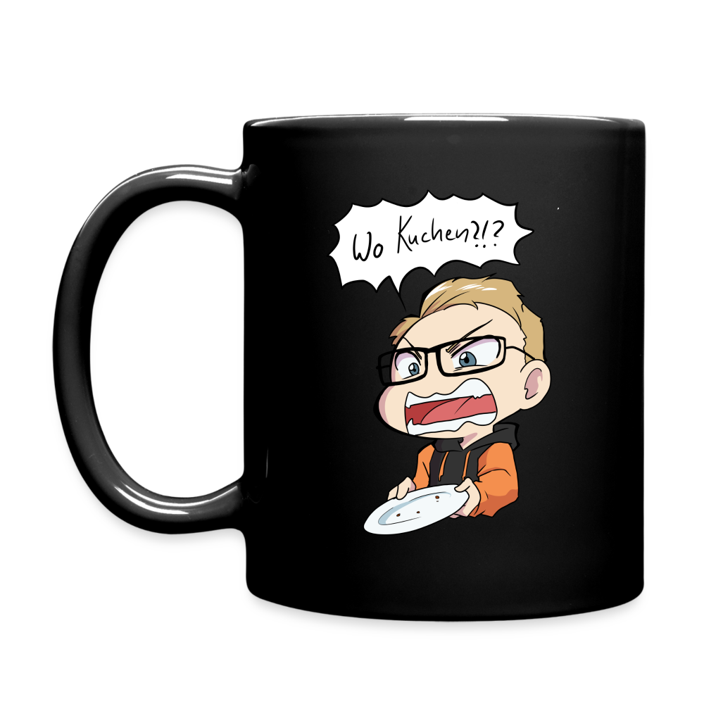 Wo Kuchen!? - Tasse schwarz - Schwarz