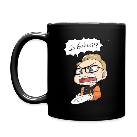 Wo Kuchen!? - Tasse schwarz - Schwarz