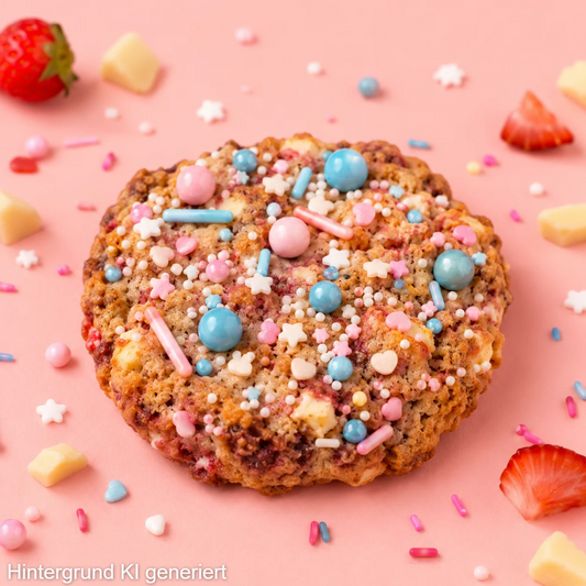 True Colors Cookie Erdbeere weiße Schokolade