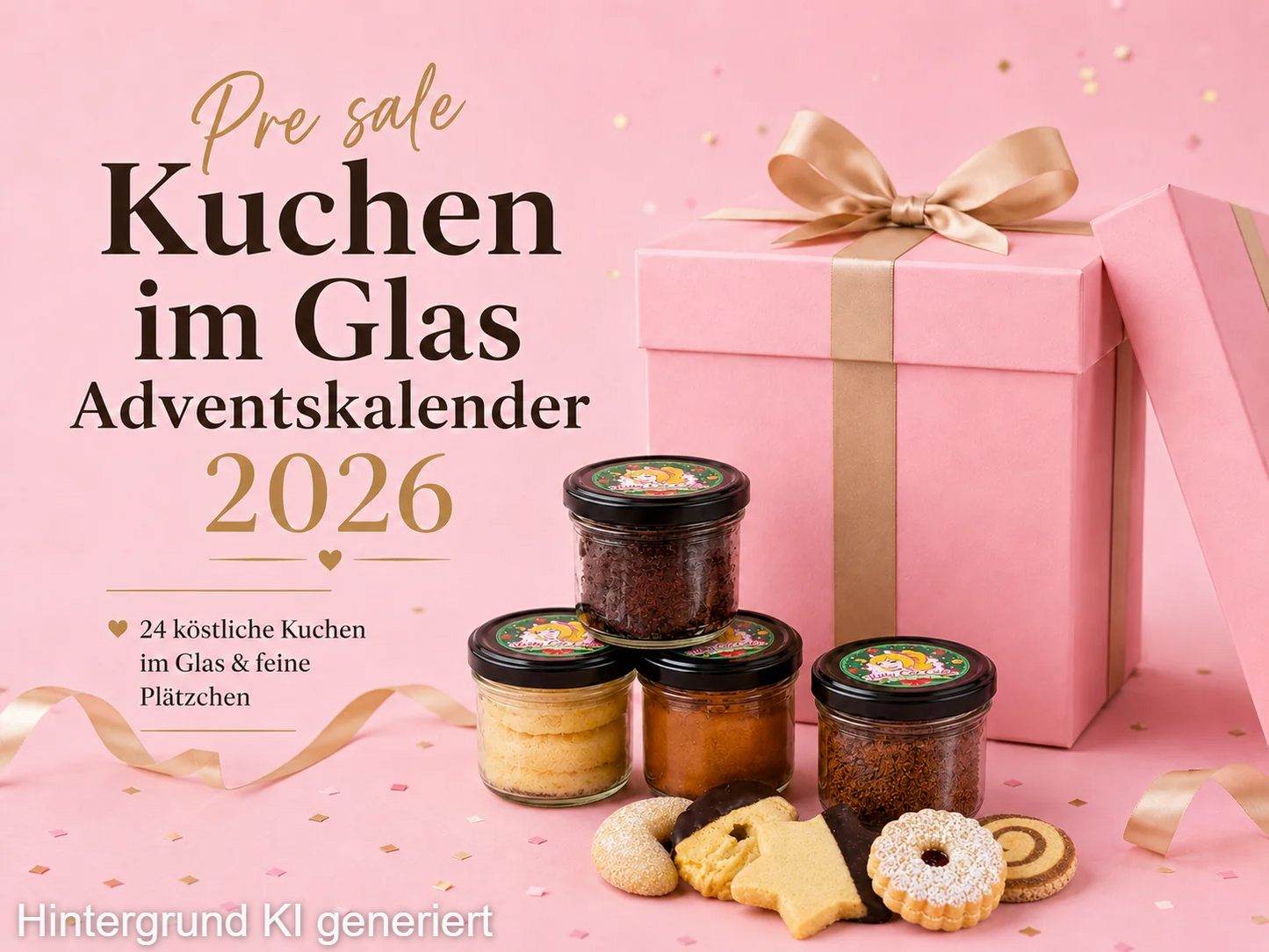 Pre-Sale: Adventskalender 2026 – Handgemacht mit Liebe: Kuchen im Glas, Plätzchen & mehr!