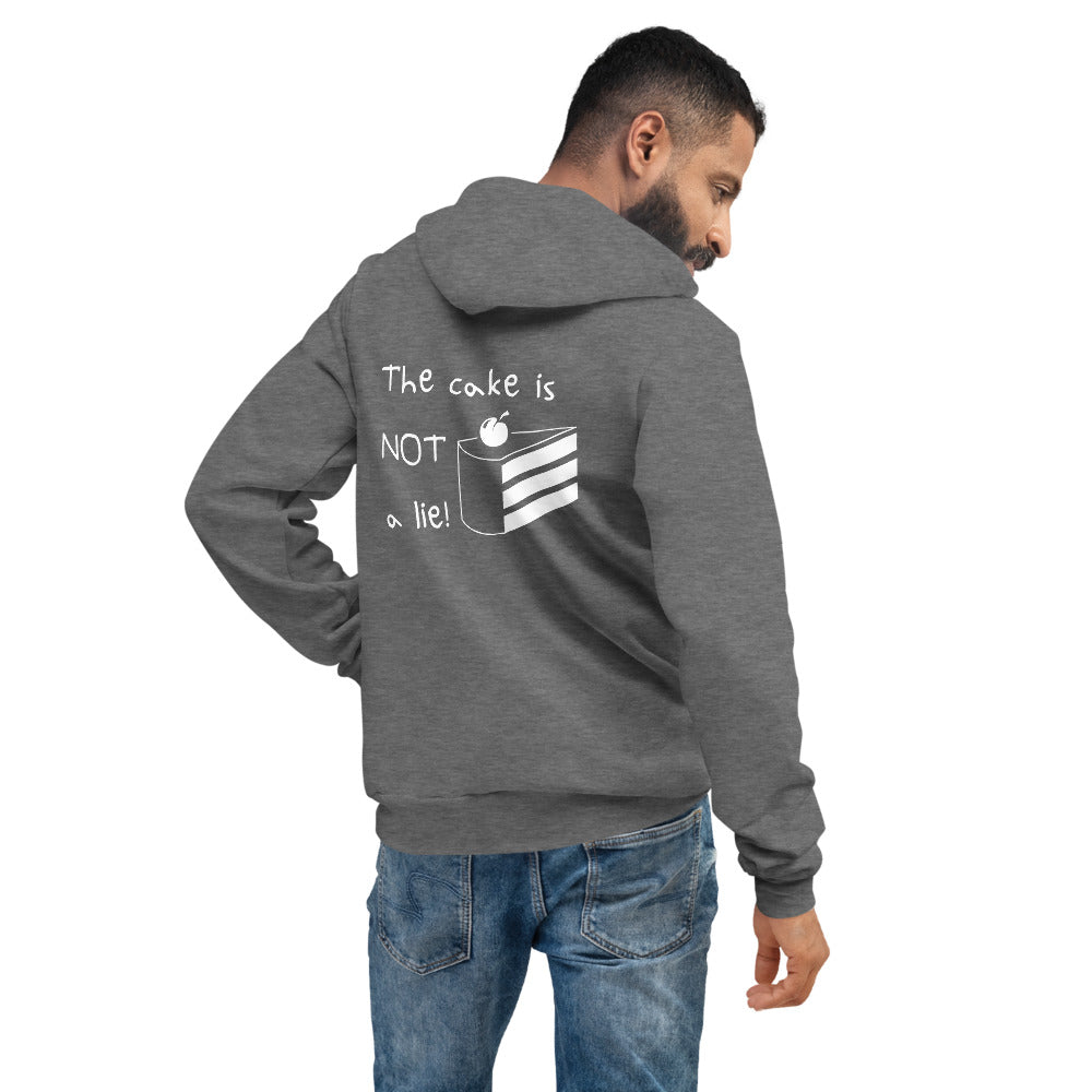 The cake is NOT a lie! Unisex-Kapuzenpullover
