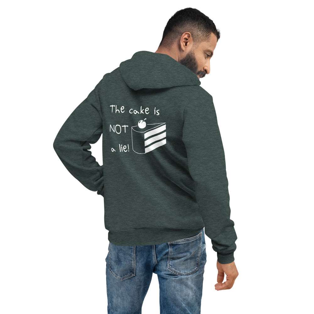 The cake is NOT a lie! Unisex-Kapuzenpullover