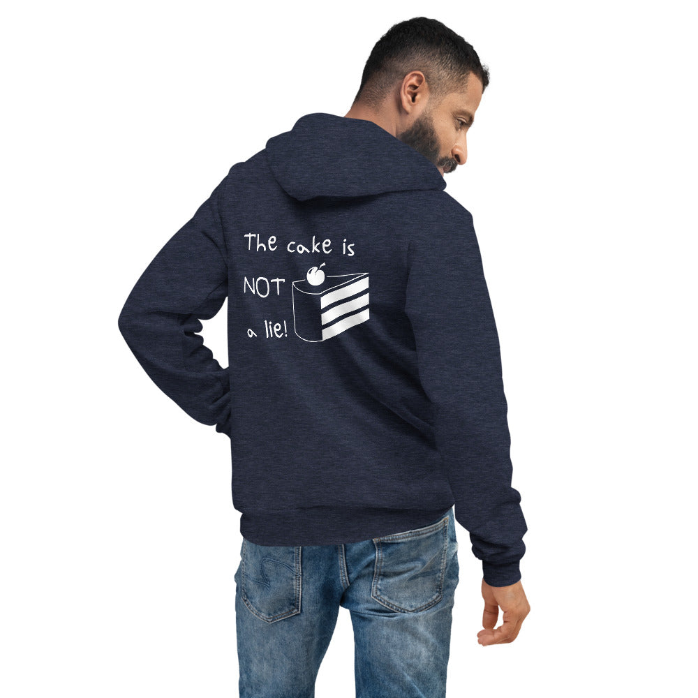 The cake is NOT a lie! Unisex-Kapuzenpullover